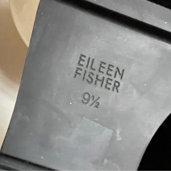 Eileen Fisher Tinker Suede Leather Black Booties, Size 9.5 - Picture 12 of 12